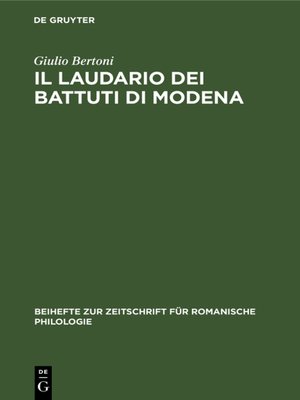 cover image of Il laudario dei battuti di Modena